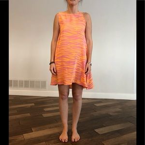 Pink and orange dress